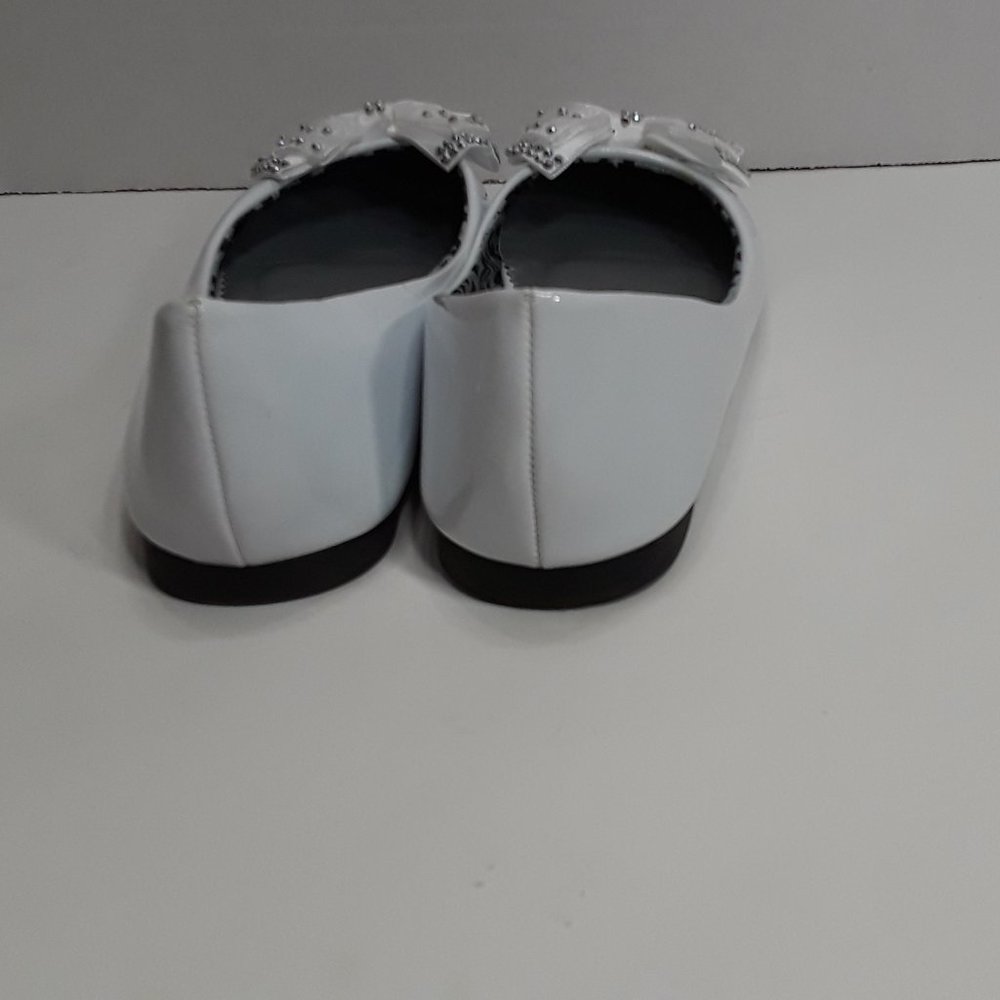 Gala  white dress flat shoes bow girls 5 youth - Picture 4 of 5
